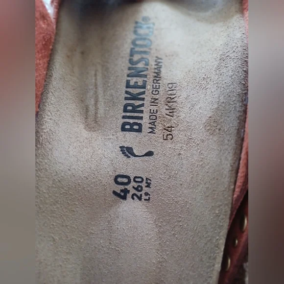 NWT BIRKENSTOCK Genuine Leather Sandals Size EU 40, US 9, 26 cm, Men 7